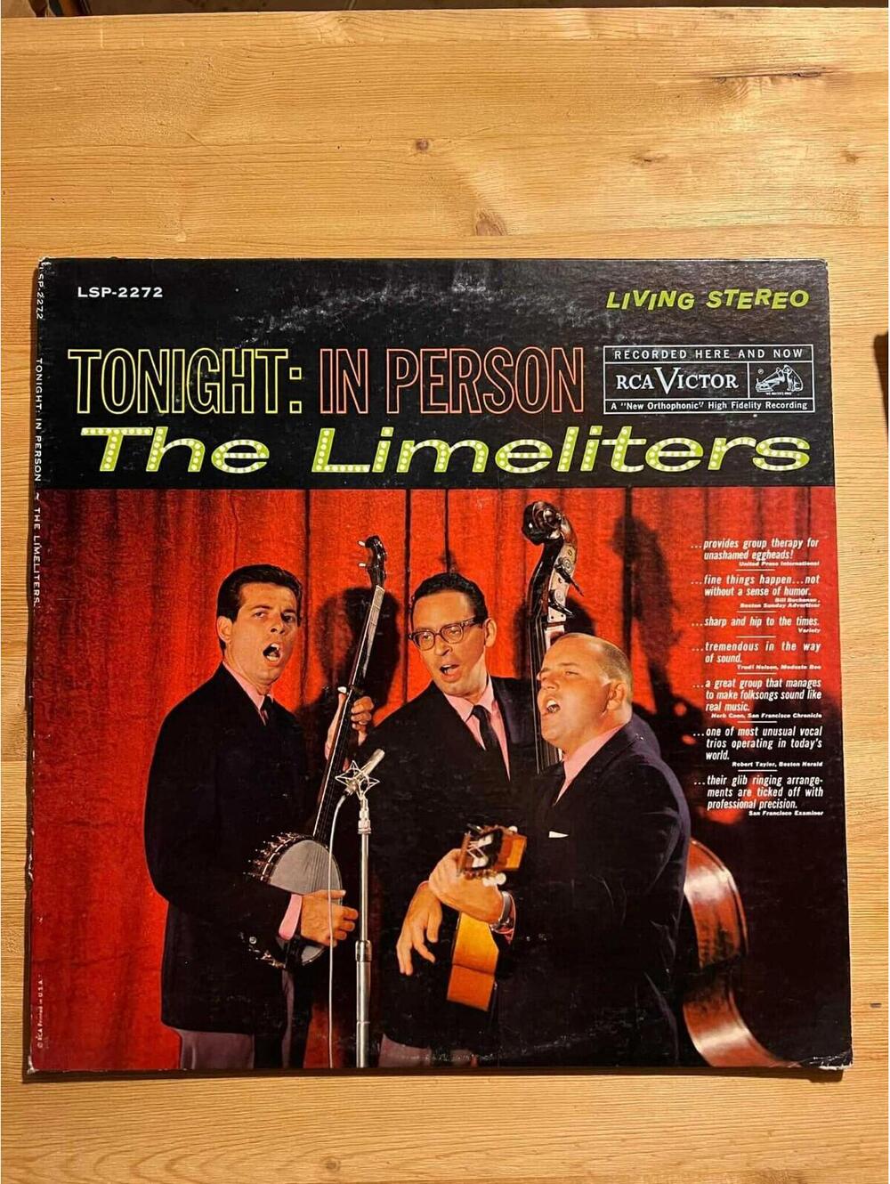 The Limeliters – Tonight: In Person Vintage 33rpm VG+ AB24